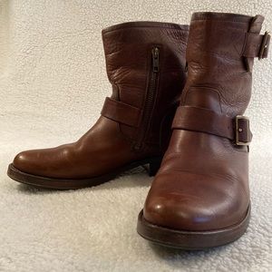 Frye ankle boots.